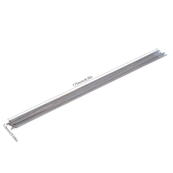 10 kpl TIG-volframielektrodia WC20-neuloja argonkaarihitsauslisävarusteisiin 1,0 x 175 mm