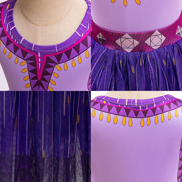 1-9-vuotiaat lapset tytöt toivovat Asha Ball-mekko Cosplay-juhlapuku pukeutuminen mekkolahjat 3-4Years