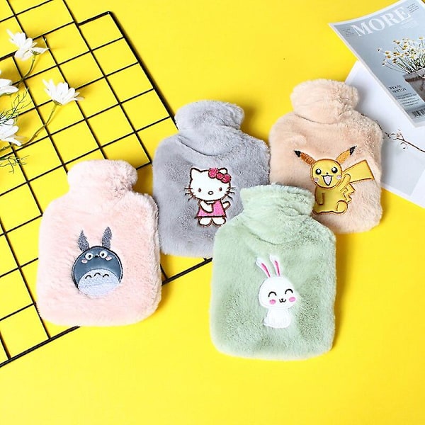 Anime Hellokts Pikachu Totoros Kawaii Plysch Varm Hand- och Fotvärmare Cartoon Mjuk Bärbar Vinter Vattenflaska Påsar Presenter Leksaker pikachu