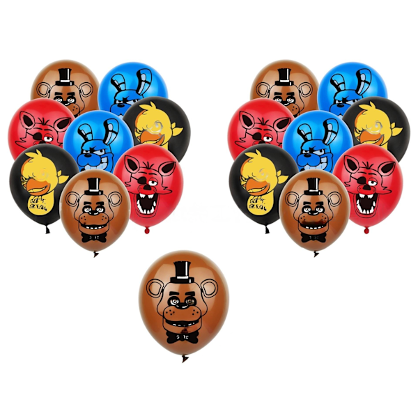 16 stk. Five Nights at Freddys Ballonger Bursdagsfest Dekorasjoner Utstyr