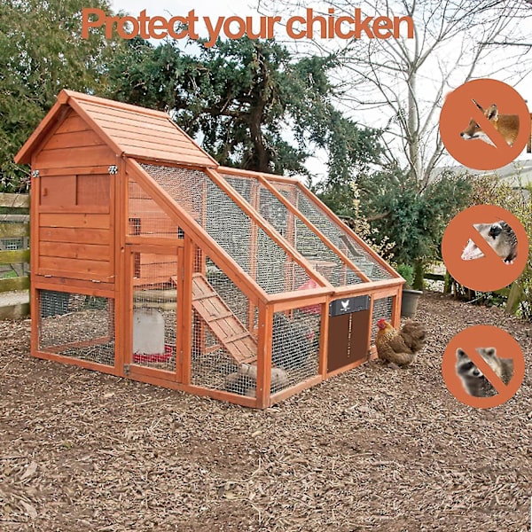 Automatisk hönshusdörr Light Sense Dörröppnare Fjäderfä Garden Chicken Duck Dörröppnare Praktisk kyckling Husdjur Burar Dörr Red no pattern