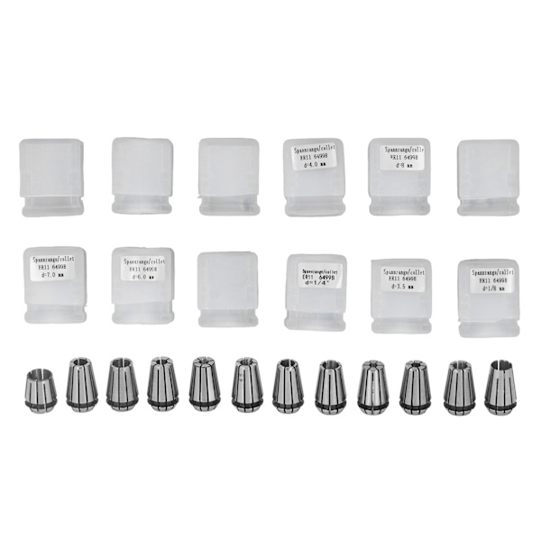 12PCS ER11 Collet Hög precision Spindel Fjäderchuck Set för CNC Svarv Verktyg Graveringsmaskin