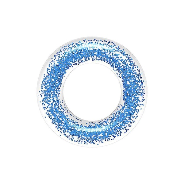 Simring, Uppblåsbar Pool Float, Clear Float Tubs, Glitter Simring, Pool Leksaker för sommaren Simbassäng Strandleksak blue 60cm