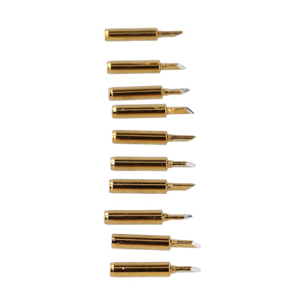 10Pcs Soldering Iron Tips Golden Solder Welding Head Replacement Accessories 60W900M-T-SK