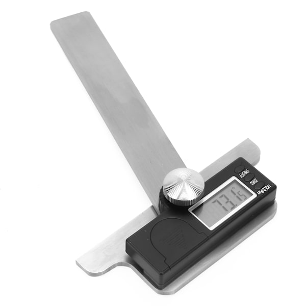 Rostfritt stål Goniometer 0-180° Elektrisk vinkelmätare Digital vinkel linjal 0,01°
