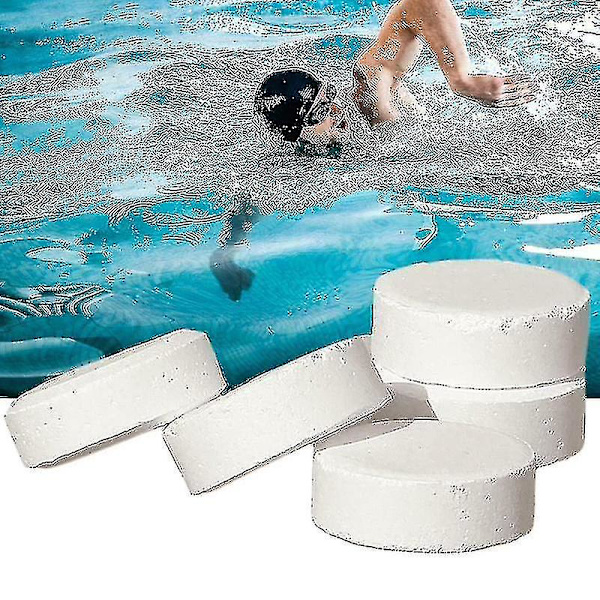 50-200 st Klortabletter Multifunktionell Omedelbar Desinfektion För Pool Badkar Spa 100pcs