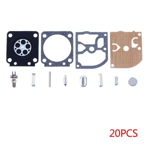 20 st Carb Membran Reparation Kit kompatibel med MS170 MS180 017 018 OEM ZAMA RB-77 reservdelar