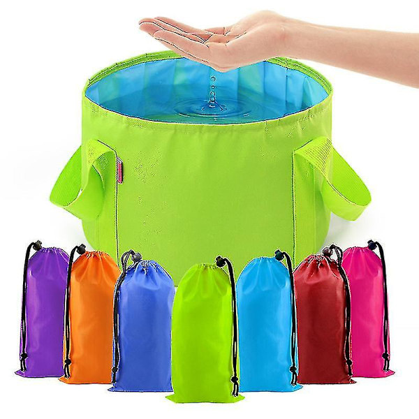 15/25l Foldbar Vaskesæk Rejse Camping Vaskesæk Spand Fiske Foldbar Vaskesæk Fodbad Vaskesæk Spa Fodbad Spand -ES Rose Red 25L