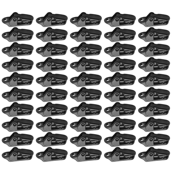 50pcs Sail Tarp Clips Secures Clamp With Strong Lock Grip For Outdoor Camping,tent,awning,banner Ti black