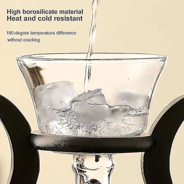 Halvautomatisk Tekanna Värmebeständig Glas Tekanna Magnetisk Vattenomledning Roterande Lock Automatisk Tekanna Tekanna Verktygssats