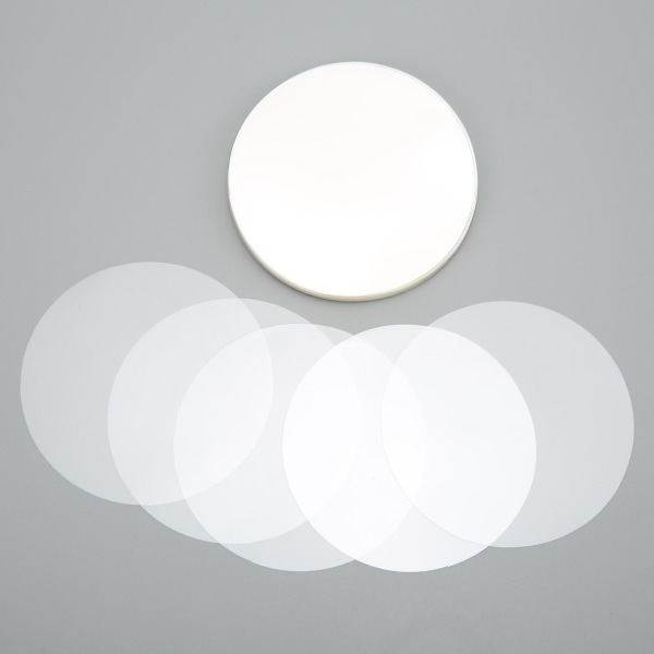 100 stk Badge Film PVC Material Mønsterbeskyttelse Bred Anvendelse Transparent Badge Beskyttelsesfilm hg 25MM