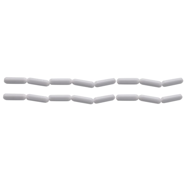 16 stk. PTFE Magnetisk Omrører Mixer Omrørerstang Magnetisk Omrørerplade Stang, Omrørerplade Magnetisk Stav (30 mm/ 1,18 tommer)