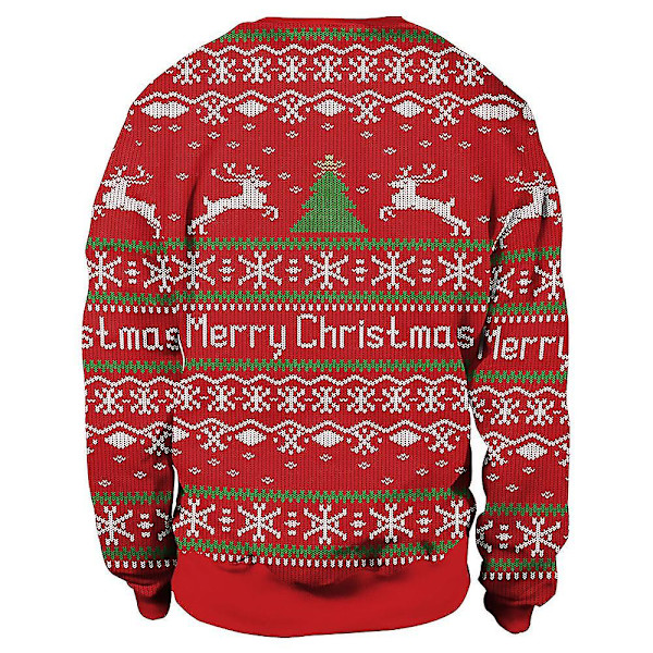 Lady män par printed sweatshirt tröja Top A M