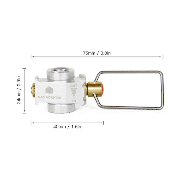 Gas Saver Plus Gasomvandlare Shifter Påfyllningsadapter för platt tank Camping Gas Adapterventil set 1