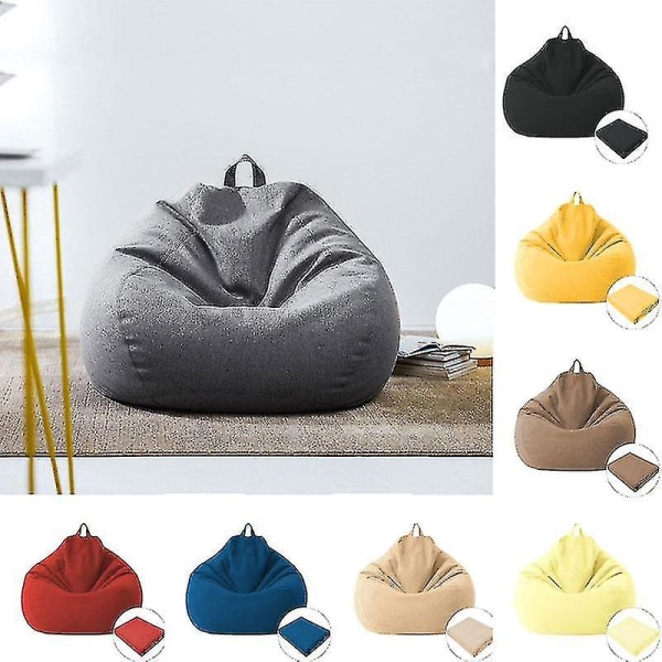 Latjo sofföverdrag bönpåseöverdrag sofföverdrag stolsöverdrag möbelöverdrag_y Light grey 70*80cm