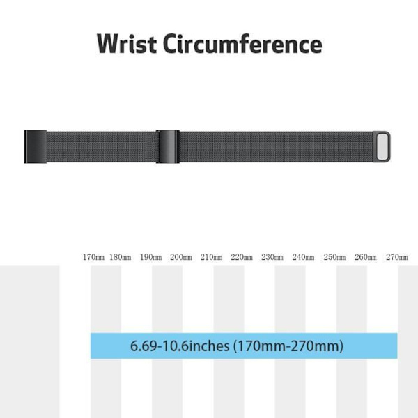 Sort urrem Justerbar Magnetisk Milanese Garmin Fenix ​​5-Forerunner 935 - Approach S60