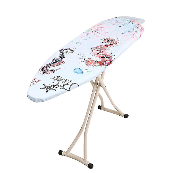 Polttoa kestävä printed puuvillapehmustettu silityslaudan cover vaihto sopii 140 cm x 50 cm silityslautaan, ei sisälly hintaan Hippocampus