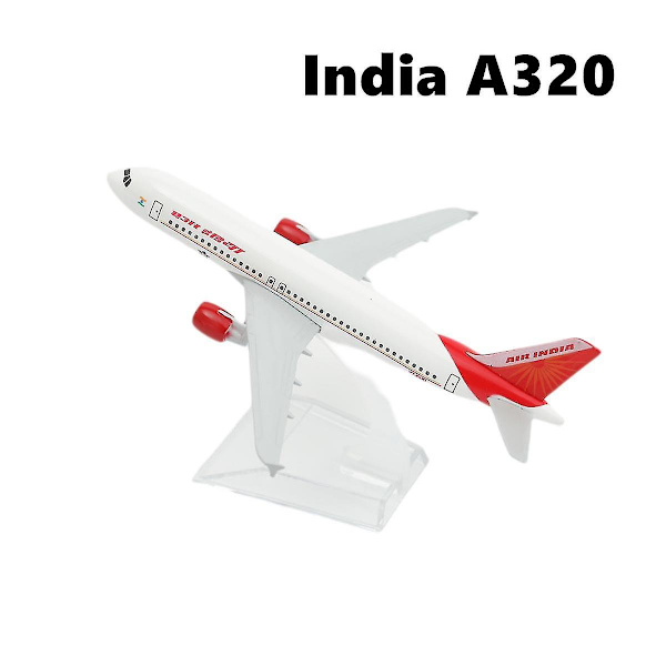 1:400 Flygplan Boeing Airbus Flygplansmodell Die-Cast Miniatyr Leksaker för Barn Julgåva Pojke -ES .India A320