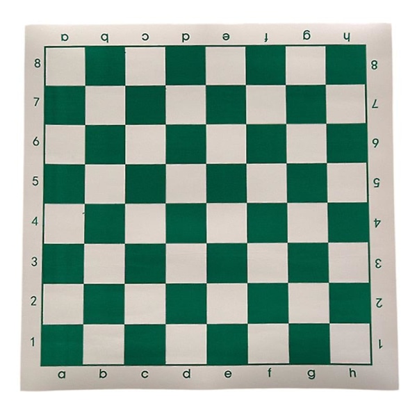 Koulutuksellinen muovinen shakkilauta 34,5x34,5 cm vihreä