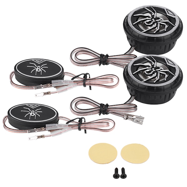 2 kpl Luova Auto Spider Kuvio Super Power Loud Audio Kaiutin Diskantti Kaiutin