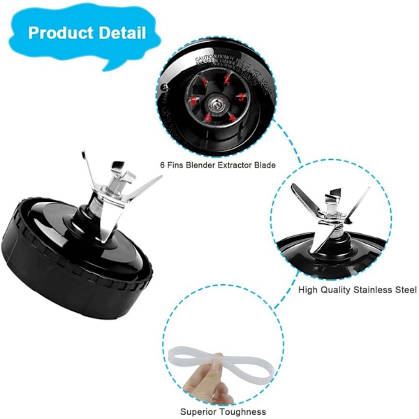 6 finner til blender reservedele, til Auto IQ BL450-70, BL451-70, BL454-70, BL455-70