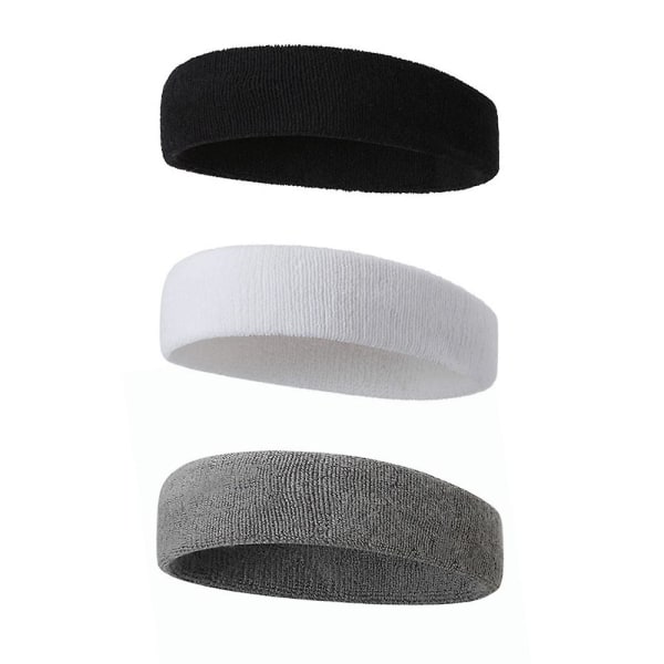 Hodebånd kompatibel med menn og kvinner Sport Moisture Wicking Performance Stretch -HG Grey