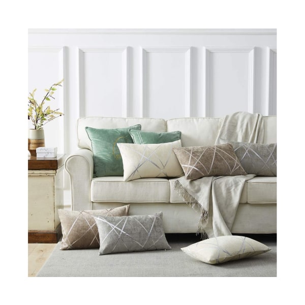 Koristeellinen sohvan tyynyliina, sohvan paksu tyynytyynyliina, neliönharmaa luksustyyny 2 settiä -45x45 cm Violetti