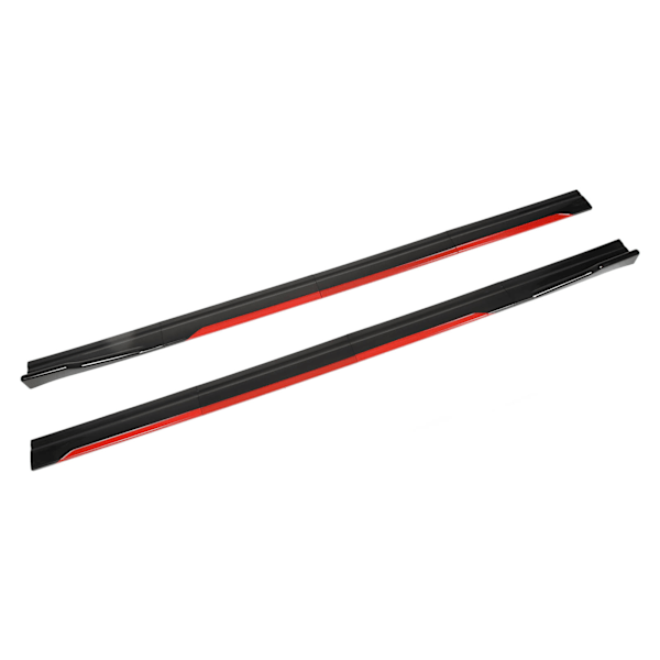 8PCS Bil Karosseri Styling Sideskjørt Blank Svart Rød Trim Splittere Diffuser Vinge Universal for Civic