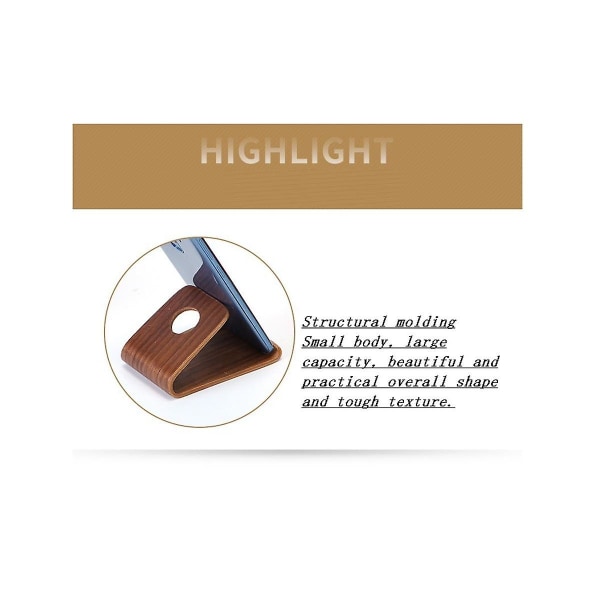 Hålfri fjärrkontrollhållare - eliminerar behovet av att borra hål i din vägg Fjärrkontrollhållare, B Wood Color