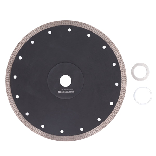 Rund diamant savklinge med flange mesh vinkelsliber skæreskive til marmorfliser 230mm / 9.1in