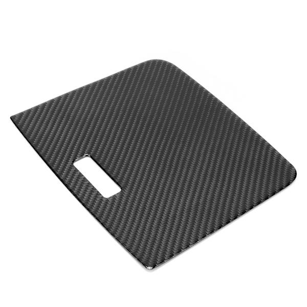 Kolfiber Central Control Förvaringsbox Panel Trim Cover Vänster Hand Drive Passar för VW Touareg 2011-2018