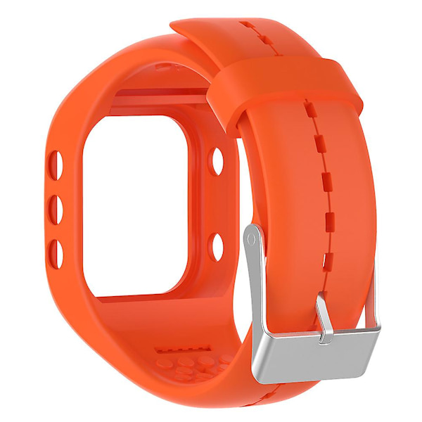Säädettävä urheilusilikoninen watch ranneke, joka on yhteensopiva Polar A300 Smart Rannekorun kanssa -HG Orange