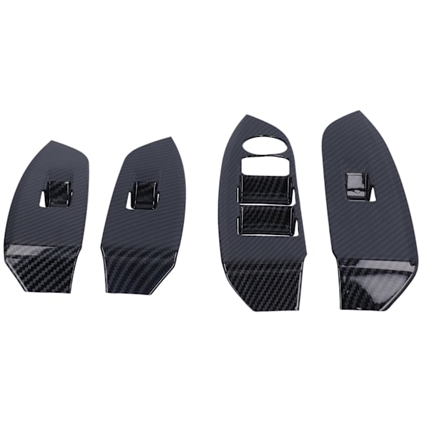 4PCS Fönsterströmbrytarpanel Kolfiberersättning för Mazda CX‑3 CX3 2016‑2021