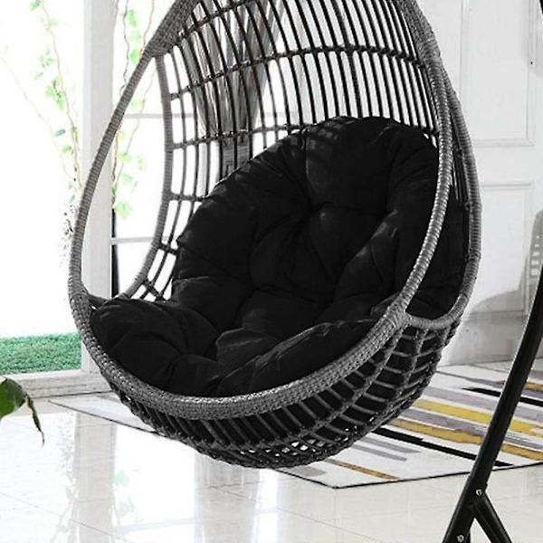 Ripustusmunatuolin tyynyn vaihto, yhteensopiva hengittävän tuolin maton kanssa, sopii ulko- ja sisäkäyttöön Black Custom Size Weight