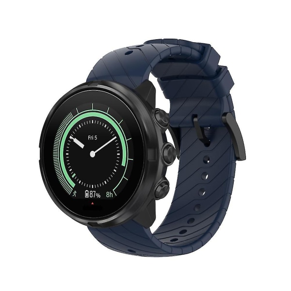 24 mm ersättningssilikon universal klockband Smart watch kompatibelt med Suunto 9 -hg Yellow