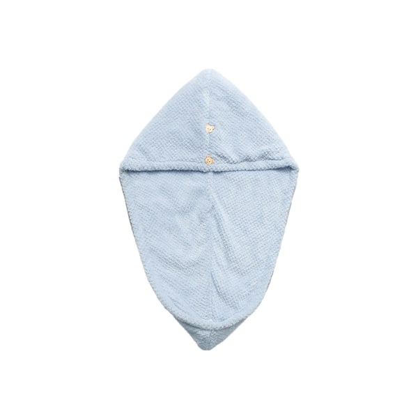 Hårhåndklæde, 3-pak absorberende og hurtigtørrende hårturban til kvinder, børn, hurtigttørrende hårhætter - blå