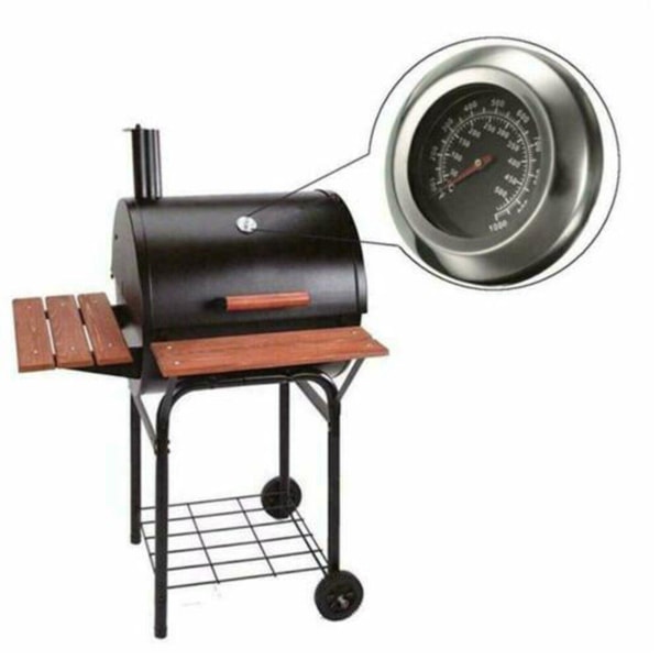 50~500 rustfrit stål grill termometer BBQ termometer Analog indbygget gas grill låg Ft