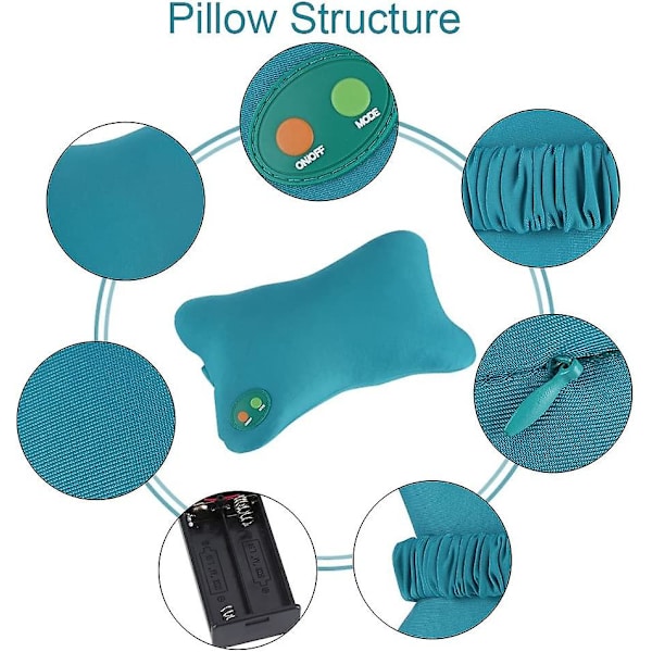 Massagepude, Blød Elektrisk Nakke Knådning Massager Stimulator Pude Til Rygsmerter