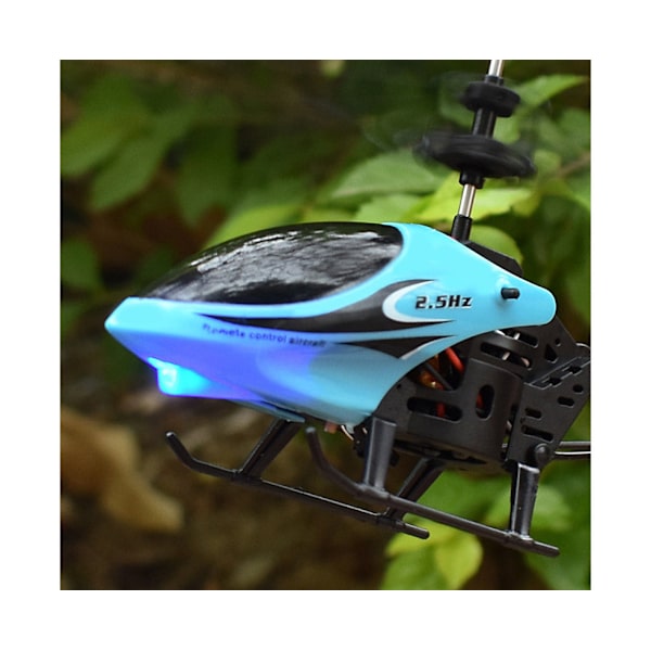 Blå RC Helikopter Legetøj - USB Opladning, Fjernstyret Flyvende Flyvemaskine til Børn