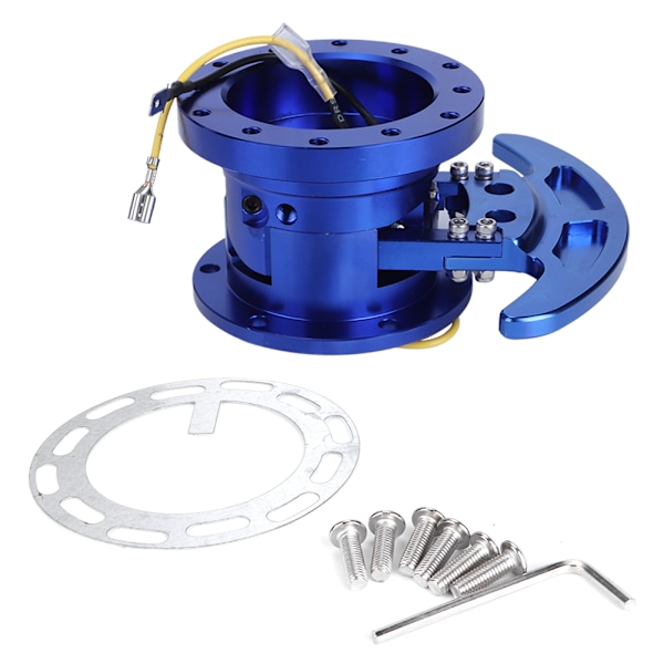 Tilt Flipped Racing Ratt Styringhjul Hurtigutløser Hub Kit Flyttbar AdapterBlå