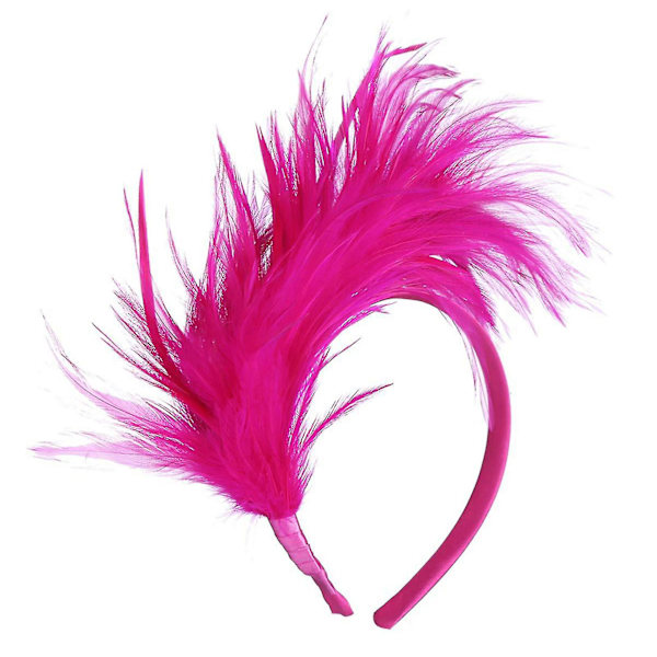 Mode Mardi Gras Hårband Enkelt Cosplay Hårband Multifunktionellt Festival Hårband För Kvinnor Rose Red
