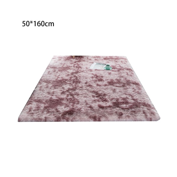 Oval, myk, ultramykt soveromsteppe plysj teppe-slipsfarget grå lilla