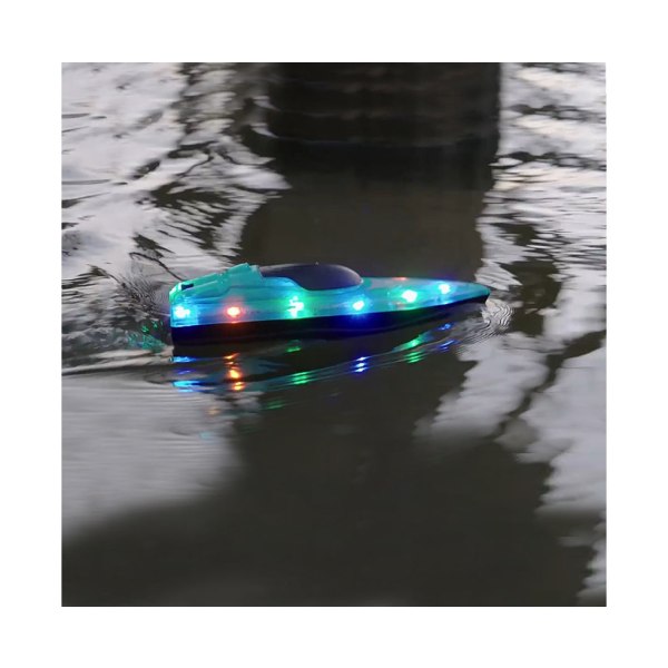 RC-båtar med LED-ljus - 2,4 GHz, hög hastighet, 15 km/h, fjärrkontrollfartyg