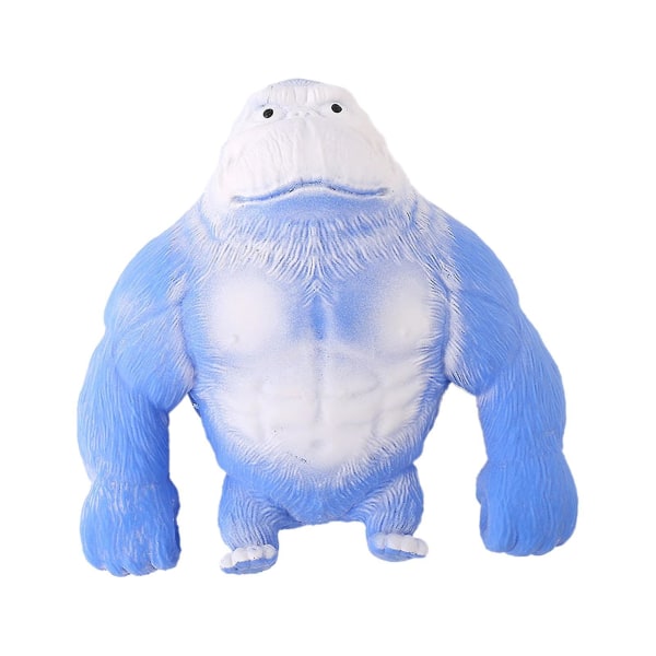 Simulaatio Squish Joustava Sienimäinen Squishy Apina Gorilla Stress relief lelu tuuletusnukke Blue 23*22