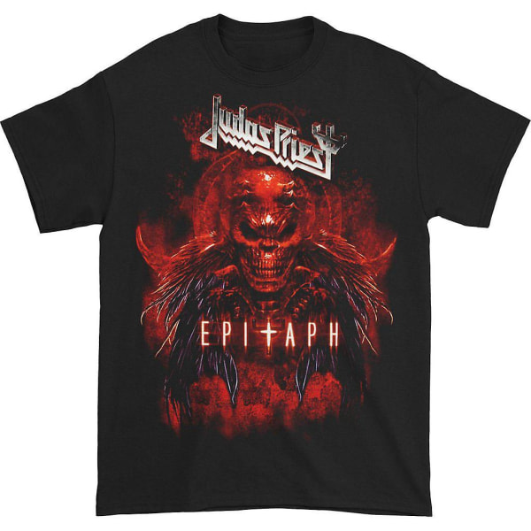 Judas Priest Epitaph Red Horns T-paita ESTONE XXL