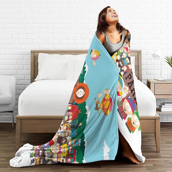 South Park Ultra-myk Micro Fleece-teppe, kasteteppe Mykt Lett Varm Teppe -u300 -ES 80x60in 200x150cm