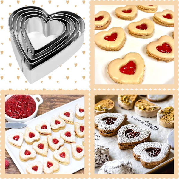 Mini Cookie Cutter Sett - 20 stykker rustfritt stål