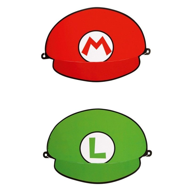hattar - 4 Mario och 4 Luigi