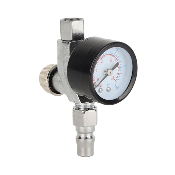 Lufttrycksregulator 1/4 tum NPT legering stål slitstark sprutpistol luftregulator för bil