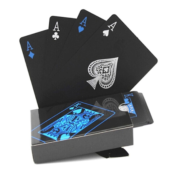 1 Pakkaus Hienoja Muovisia Pelikortteja, Vedenpitävät Pokerikortit, Klassinen Taikatempputyökalu, 54 Pokeria Perhejuhlien Lahjaksi